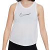 Nike Dri-Fit One Training Tank - white/black - Biely