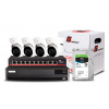 Kenik IP monitorovací set 8CH 4 kamery 5MPx