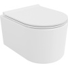Mexen Sofia, závesná WC misa 490x360x355 mm, Rimless Tornádo + WC sedadlo z duroplastu, biela lesklá, 30540500T