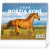 NOTIQUE Stolový kalendár Poézia koní 2026, 16,5 x 13 cm