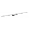 Hansgrohe RainDrain Flex - Lineárny sprchový žľab s roštom z nehrdzavejúcej ocele 1200, do priestoru, skrátiteľný, matná biela 56047700