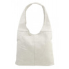 JGL (JUST GLAMOUR) Dámská shopper kabelka přes rameno světle krémová