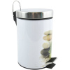 MSV pedálový odpadkový kôš Fleurs, oceľ s prírodným motívom Stone, 3 l