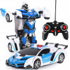 RC auto Polícia auto robot 2v1 diaľkovo ovládaný s ovládačom
