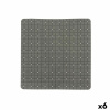 Berilo Protišmyková podložka do sprchy károvaný Sivá PVC 50,3 x 50,3 x 0,7 cm (6 ks)