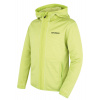 Husky Artic Zip dětská mikina s kapucí bright green/dark khaki 140