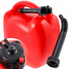 Kanister na benzín - Palivový plastový kanister, 20L, oválne, červené (Palivový plastový kanister, 20L, oválne, červené)