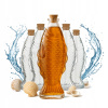 5x Butelka Szklana Ryba 500ml Karafka Na Alkohol, Vodku, Whisky, Víno, Likéry