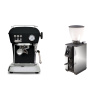 Ascaso Dream ONE, Dark Black + Stone Espresso Pebble, chrome