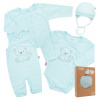 Dojčenská súprava do pôrodnice New Baby Sweet Bear modrá 50