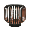 Solight WO3103 kovová oválná lucerna se žárovkou s micro LED, teplá bílá, měděná, 3xAA, 18cm