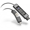 Poly DA85-M USB do QD Black Adapter TAA
