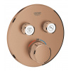 Grohe Grohtherm SmartControl - Termostatická sprchová podomietková batéria pod omietku, 2 ventily, kefovaný Warm Sunset 29119DL0