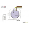 Zásuvka, USB A+C nabíječka Liregus Retro, černá