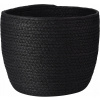 Úložný košík Nero 19×17 cm - stredný, čierny