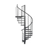 Minka STAIRS Vonkajšie točité schodisko Rondo Spino Zink Color antracit pr.160cm