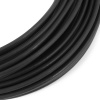 PVC oceľové lano čierne 2,5/5 mm 1x19 1 mb