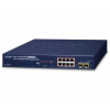 PREPÍNAČ PLANET GS-4210-8P2S 8-PORT POE 1GB BASE-T+2PORT 1000X SPRAVOVATEĽNÝ SFP