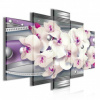 Obraz na plátne viacdielny - OB3488 - Biela orchidea 100cm x 60cm - S17