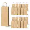 25 ks PAPIEROVÁ TAŠKA 16x8x39 cm HNEDÁ Ekologická NA DARČEK VÍNO