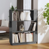 vidaXL Knižnica/deliaca stena sivá 80x25x101 cm masívna borovica 814056