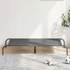 vidaXL vyvýšená posteľ pre psa sivá 130x80x20 cm textil a oceľ - Sivá - 264957-281598