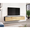 Cama Meble Tv stolík VIGO 180, čierna/dub wotan