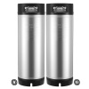 Vevor Sud corny 5 Gallon SUS304 ball-lock, 2 ks, gumové úchyty, gumené dno CCT5GALSXSJNX0UHC001V0