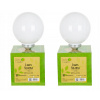 Solárne svietidlá - 2x solárne lampy záhradné mlieko guľa 30 cm biela (Solárne svietidlá - 2x solárne lampy záhradné mlieko guľa 30 cm biela)