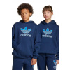 Detská mikina adidas Originals tmavomodrá farba, s kapucňou, s nášivkou, JV8651 176