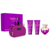 SADA VERSACE POUR FEMME DYLAN PURPLE 100 ML + 100 ML + 100 ML + KOZMETICKÁ TAŠTIČKA