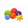 Súprava 6 senzorických loptičiek pre bábätká, bezpečné, farebné, PVC