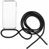 Fixed Pure Neck s čiernou šnúrkou na krk pre Apple iPhone 7/8/SE 2020/2022 FIXPUN-100-BK