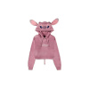 Difuzed Lilo & Stitch Cropped Hooded Mikina Angel Velikost XL