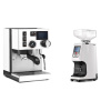 Rancilio Silvia BC PID, white + Eureka Atom 60, white