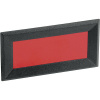 Mentor 2656.8422 predný rámček čierna, červená (š x v x h) 64 x 28 x 2.3 mm ABS; 2656.8422