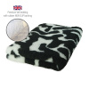 DRYBED Premium Vet Bed Swirls čierny + biely 150 x 100 cm