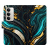 Flip pouzdro iSaprio - Xiaomi Redmi 15 - Dark Paint s kapsičkami na karty (Flipové knížkové pouzdro, obal, kryt iSaprio s přihrádkami na karty a motivem)