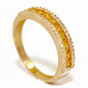 Krúžok gold 585 citrine, cubic Zirconia , SUPER (Krúžok gold 585 citrine, cubic Zirconia , SUPER)