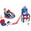 Set trenažér a pracovná dielňa Spidey V8 Driver Marvel Smoby elektronický simulátor a kufrík s náradím