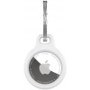 Fixed silky silikónové puzdro pre Apple AirTag, biele FIXSILD-756-WH