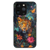 iSaprio MagSafe lesklé pouzdro - Apple iPhone 13 Pro - Flower Jaguar (Lesklé MagSafe pouzdro iSaprio pro Apple iPhone 13 Pro - Flower Jaguar - tvrzený skleněný obal a ochranný kryt s elegantním design