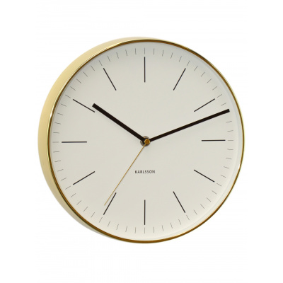 Hodiny - Karlsson Nástenné hodiny Minimálna KA5695WH - 27 cm (Hodiny - Karlsson Nástenné hodiny Minimálna KA5695WH - 27 cm)