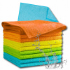 Sada 10 ks farebných utierok z mikrovlákna, 30x30 cm