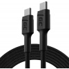 GREEN CELL Kábel PowerStream USB-C - USB-C 200cm s Power Delivery (60W), 480 Mbps, Rýchle nabíjanie, QC 3.0