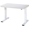 Pracovný stôl, elektricky výškovo prestaviteľný ,krycia vrstva z ocele, nosnosť 300 kg RAU