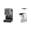 Gaggia New Classic EVO, grey + Rocket Espresso FAUSTINO 3.1, white