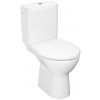 Jika LYRA PLUS kombinované WC 360x630x830mm, s nádržkou, vodorovný odpad, hluboké splachování, boční napouštění, rimless, bílá