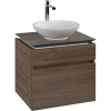 VILLEROY & BOCH Legato závesná skrinka pod umývadlo na dosku (umývadlo v strede), 2 zásuvky, 600 x 500 x 550 mm, Arizona Oak, B56800VH