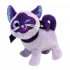 KONG Crackles Winkz Cat - mierne šuštiaci plyšová hračka pre mačku, fialové mačiatko s mačacím nôžkom